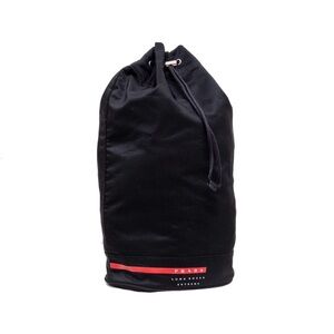 Prada Black and Red Men's Duffel Bag